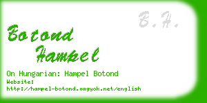 botond hampel business card